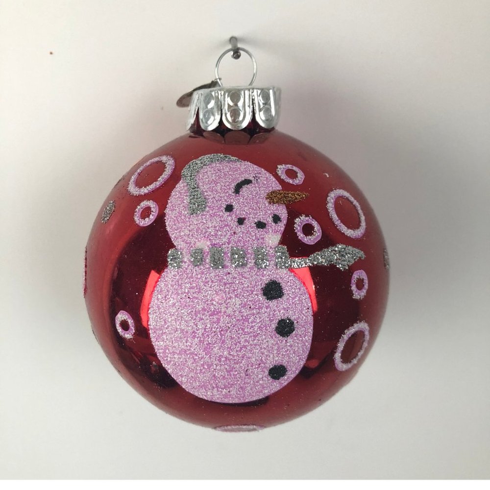 Christmas Ornament Snowman Christopher Radko Ball